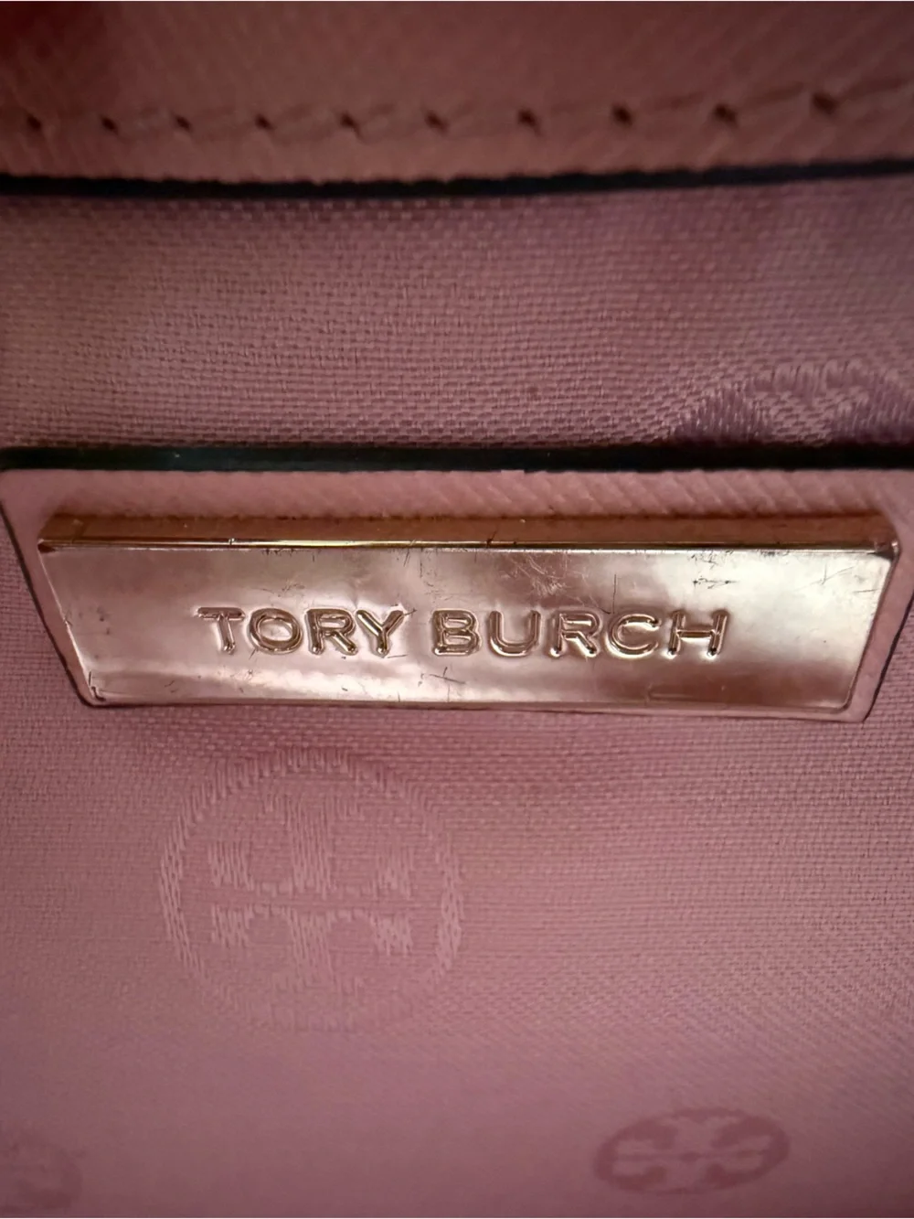 Tory Burch Blush Pink Leather Chain Shoulder Bag